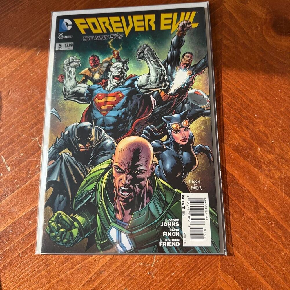Forever Evil Geoff Johns Edition First Print March 2014 Vol 1 Issue 5 Lex